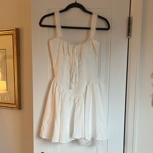 White Cottage Core Dress